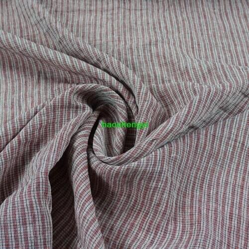 Spring and Autumn original high-end imported yarn-dyed pure linen garment fabric