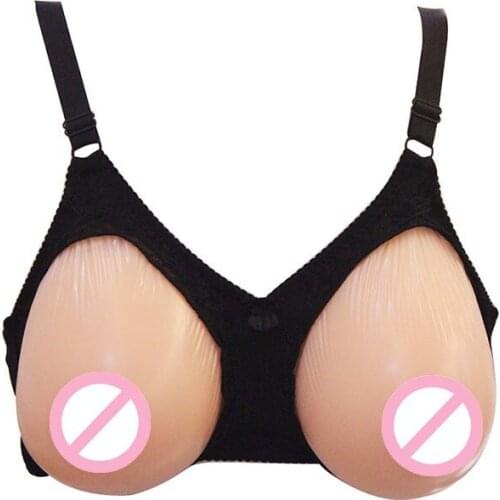 B-E Cup Water Dropshaped Fake Breast Handmade Bra Post-operative Breast Implant Bra Fake Breast Dressing Silicone Breast Implant