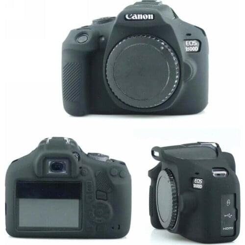 Silicone Armor Skin Case Soft Body Cover Protector For Canon EOS 1500D 1300D T6 Lightweight Rubber Camera Hand Bag