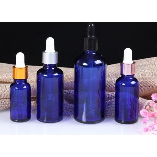 500pcs 5-100ml Glass Dropper Bottle Aromatherapy Liquid Metal Cap Serum/essential Basic Massage Oil Pipette Refillable Bottle
