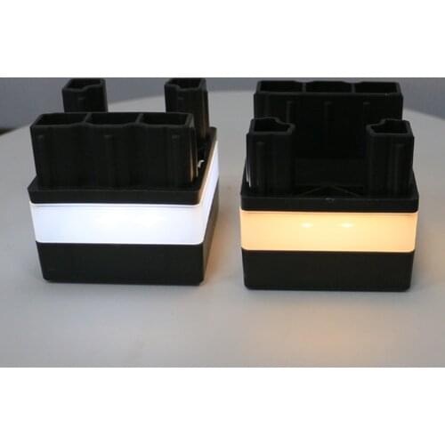 Outdoor Waterproof Post Cap Light LED Fence Street Lamp Square Solar Powered Pillar Light for Courtyard Garden Decoration