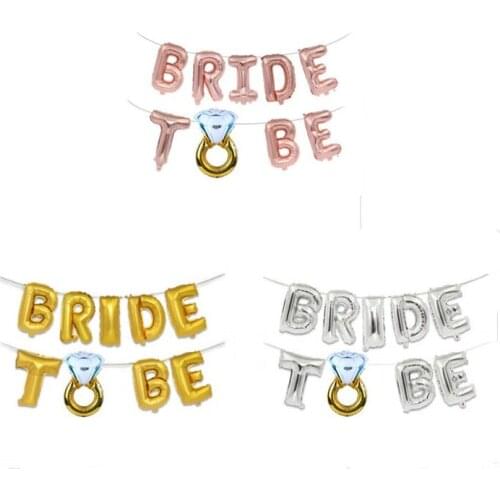 Wedding Decoration Bride To Be Balloons Foil Star Love Balloon Valentines Day Air Balloons Bachelorette Party Decoration-S