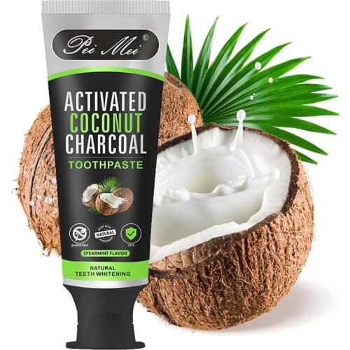 100ml Bamboo Charcoal Coconut Oil Toothpaste Natural Deeply Whiten Brighten Teeth Remove Stains Strengthen Teeth Teeth Care