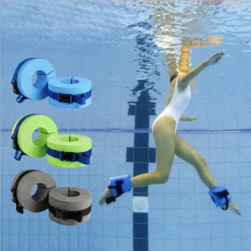 1pcs New Paired Floating Foam Water Exercise Aerobics Swimming Weights Aquatic Cuffs For Ankles Arms Swimming Ring