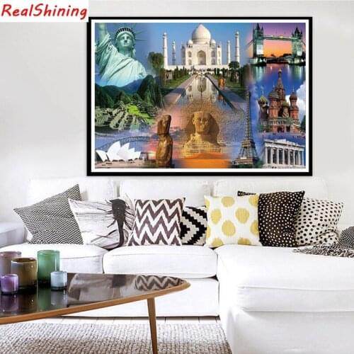 5D Diy Diamond Painting Cross Stitch full Square Diamond Embroidery World famous building picture for room Decor H2332