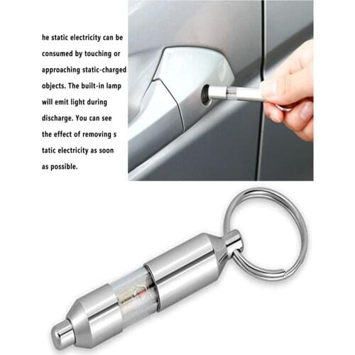 Car Anti-static Keychain High-quality Practical Wear-resistant Static Eliminator Car Accessories Car anti-static treasure Hot