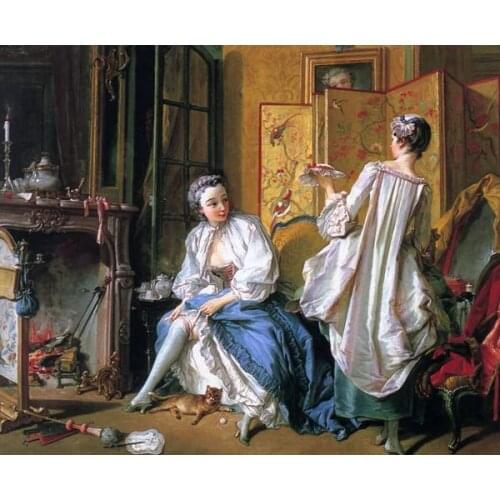 Free shipping home wall art decoration pictures classical court figure car portrait canvas prints oil painting printed on canvas