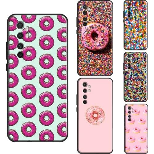 Candy Creamy Pink Donut Sprinkles Case For POCO X3 Pro F1 F2 M3 Pro F3 Cover For Xiaomi Mi 11 Ultra Note 10 Lite Mi 10T Pro