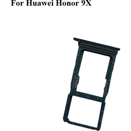 2PCS For Huawei Honor 9X 9 X New Original Sim Card Holder Tray Card Slot Honor9X Sim Card Holder For Huawei Honor 9X 9 X