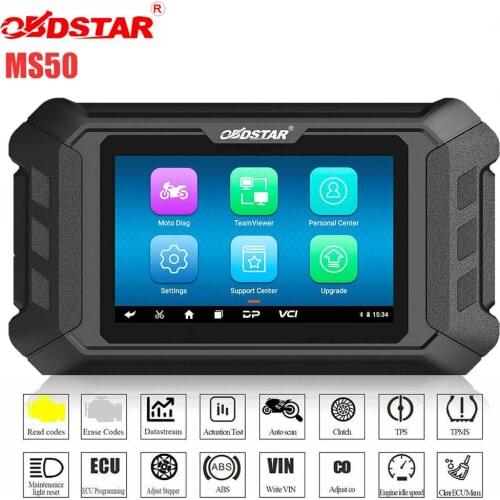 OBDSTAR MS50 Diagnostic Tools Motorcycle Full System Check Engine 5 Inch Intelligent Motorcycle Diagnostic Scanner Free Shipping