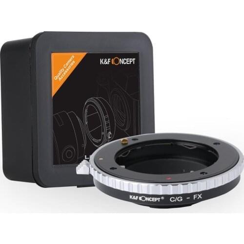 K & F Concept C / G-FX Lens Adapter Lens Adapter Ring for Contax G Lens on Fujifilm X-Mount Bayonet System Camera