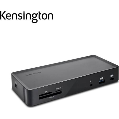 Kensington SD4900P USB-C Triple 4K Docking Station DP1.2 HDMI2.0 PD3.0 60W USB3.1 Dock Type-C Hub SD 3 in 1 Card Reader K36800