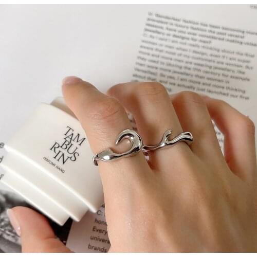 MLKENLY 925 sterling silver Simple Design anillos Silver Color Joint Rings Sets for Women Nordic style Jewelry