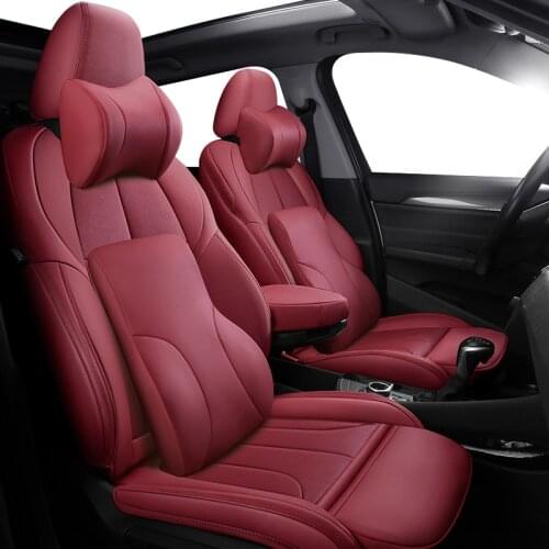 Brown Leather Car seat covers For mazda 6 gg cx5 gj gh rx8 cx3 bk cx7 bl 3 2010 cx30 2 mx-5 cx9 demio accessories