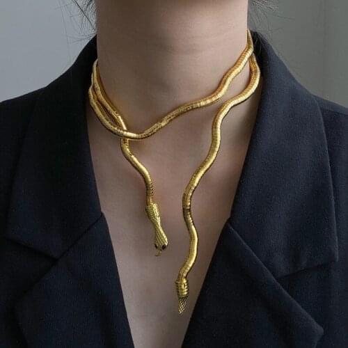 2021 Trendy Snake Necklace Alloy Necklace Choker Necklace for Women Accessories Fashion Jewellery