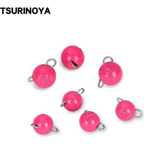 TSURINOYA Tungsten Steel Jig Head 1.5g 3g 5g 7gFishing Sinker Soft Lure Texas Group Deep Water Bullet Crank Hook Pesca Accessory