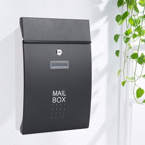 Wall Mounted Stainless Steel Mailbox Outdoor Warehouse Apartment Home Garden Letterbox Vertical Locking Mail Post Box F6011