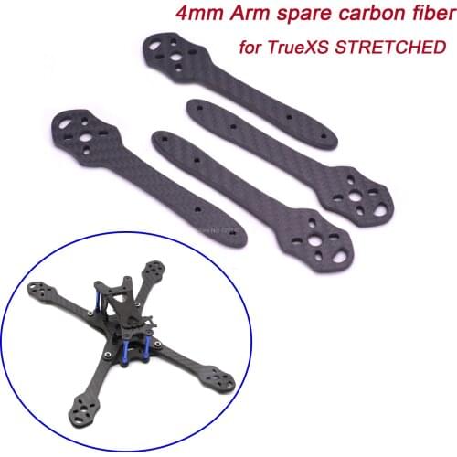 New 4mm Arm spare parts accessories Carbon Fiber for TrueXS STRETCHED X 5" 5inch FPV Racing Quadcopter Drone Frame