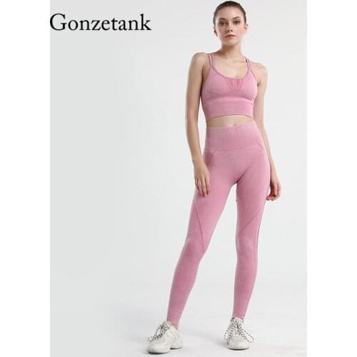 New Seamless Fitness Women Yoga Suit Sweat-absorbent Breathable Sport Set Sports Bra High Waist Sports Legging Gym