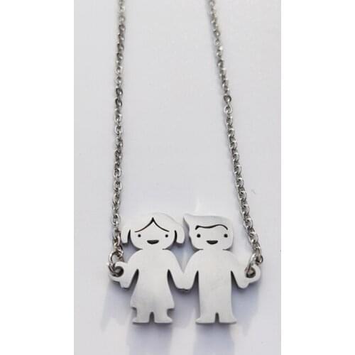 Custom Family Love Necklace Mom Dad Son Daughter Baby Boy Girl Necklaces Gifts цепь Steel Engraved Jewelry Gift collar кулон