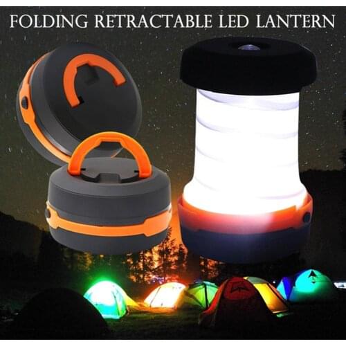 Portable Retractable Outdoor Emergency Camping Hiking LED Lamp Tent Lantern