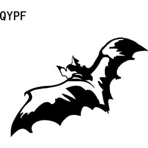 QYPF 16.1cm*11.4cm Anime Cartoon Lifelike Halloween Two-sided Bat Beautiful Durable And Light Vinyl Car Sticker Decal C18-0818