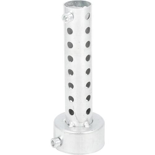 33-60mm Silver Tone Universal Motorcycle Silencer Noise Sound Eliminator Baffle Exhaust Pipe Adjustable Baffle Muffler Silencer