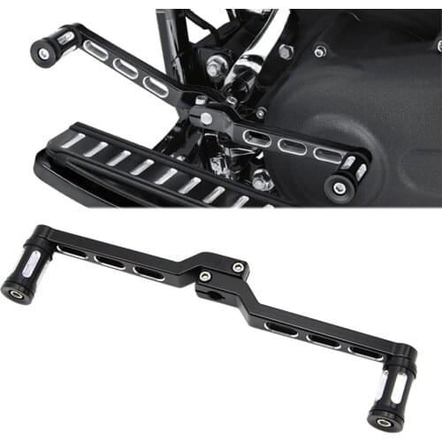 Heel Toe Gear Shift Lever + Shifter Pedal Pegs for Harley Softail Electra Glide Fatboy Touring Black Motorcycle Shift Levers