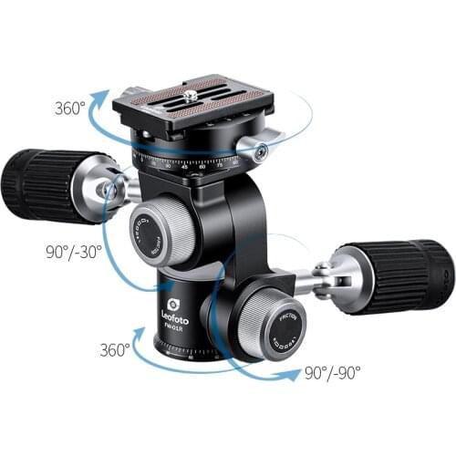 Leofoto FW-01R professional photography tripod folding double-handle panoramic three-dimensional and four-dimensional tripod hea