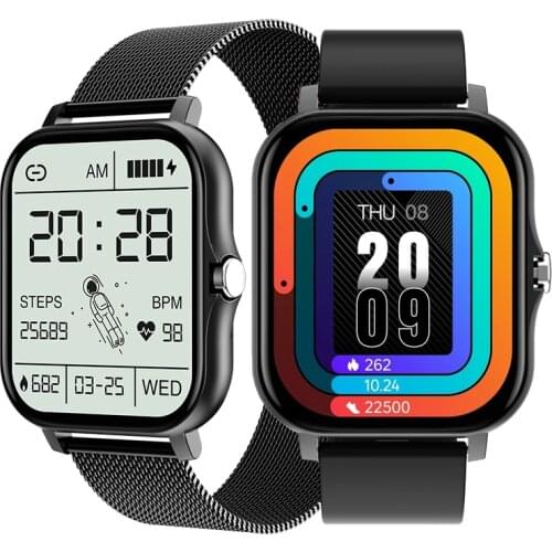 P9plus Smart Watch Men Full Touch Screen IP67 Support Bluetooth Call Heart Rate Fitness Tracker Smartwatch For Android IOS + Box