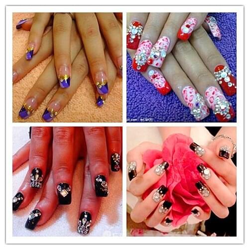 Nail Jewelry Nail Diamond Jewelry Rivet Flat Metal Jewelry Pearl Diamond Drill Sale