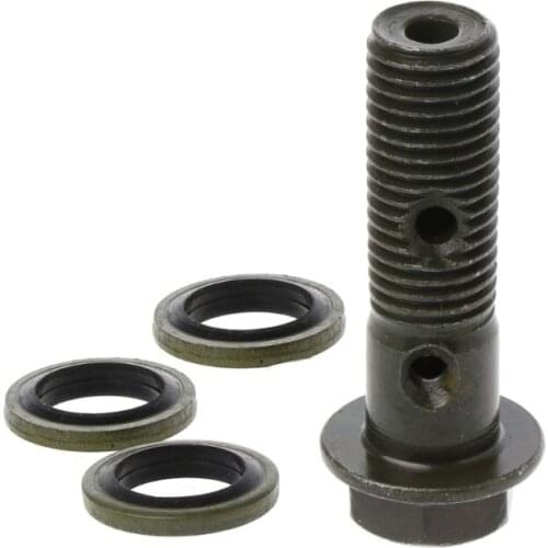 Motorcycle Brake Hollow Screw M10 x 1.25 Double Banjo Bolt For Honda Yamaha Suzuki