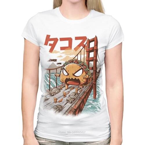 Japan Kawaii Manga Food Kaiju Intruder Funny Tshirt Women tees New Casual Anime Sushi Pizza Octopus Ramen Harajuku T Shirt Femme
