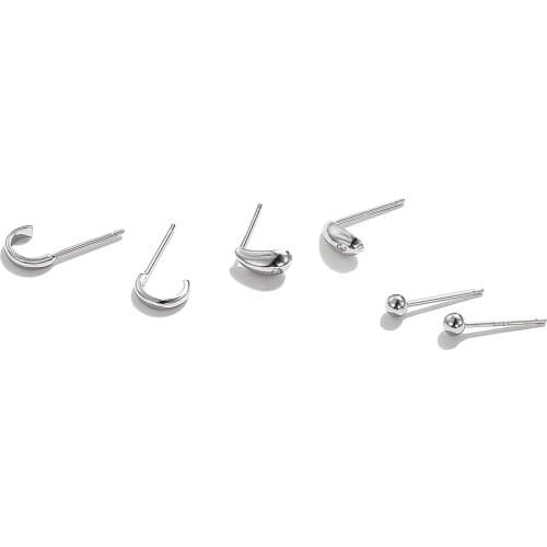 ZEMIOR New Super Shiny Zircon 925 Sterling Silver Stud Earring for Women Water Drops Fine Jewelry Earring Set Wholesale Gift