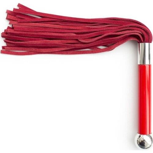 Flirting Fun Sexy Leather Whip 38cm Genuine Leather Spanking Paddle Flogger Whip Sex Toys For Adults