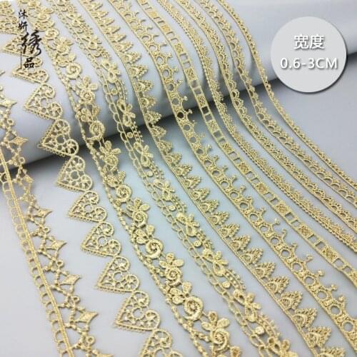 Golden lace lace for handicraft handmade DIY lolita crown garment accessories