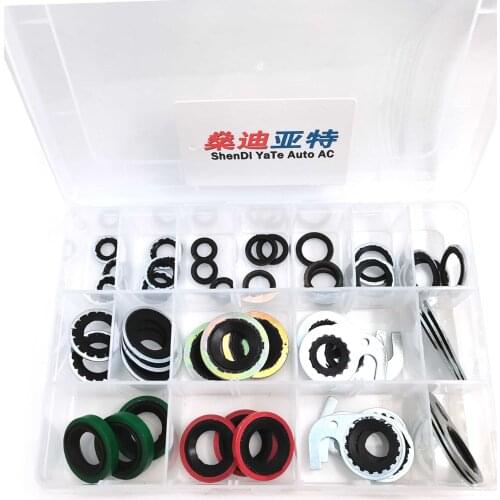 48 / sets) Automotive air conditioning compressor gasket, sealing pads, O-ring,gaskets repair parts