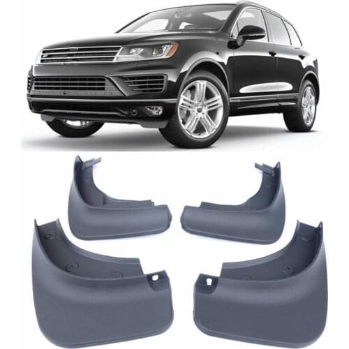 Car Splash Guards MudGuards Flaps Fit For VW 2014-2017 New Touareg R-line R line Fender 4pcs /set