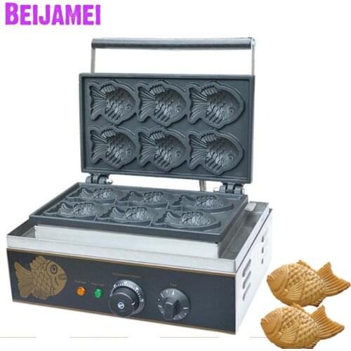 BEIJAMEI commercial electric Japanese taiyaki maker machine small fish taiyaki cake making machine for sale