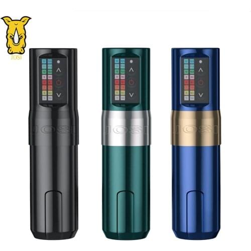 JOSI Wireless Tattoo Machine 2400mAh Lithium Battery Strong Power Motor Fast Charge Professional Rotary Tattoo Pen