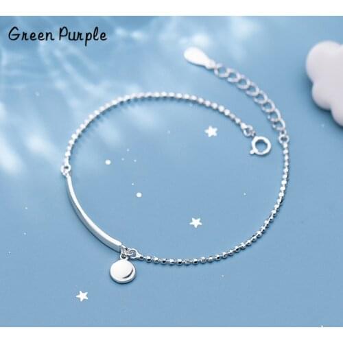 925 Silver Coins Bracelet Indian Jewelry Charm Bracelet Bijoux Minimalism Bangles Vintage Joyas Boho Silver Bangles for women