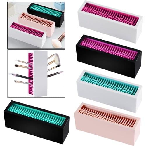 Makeup Brushes Holder Silicone Storage Rack for Cosmetic Tools Silicone Makeup Brush Holder Makeup Brush Holders