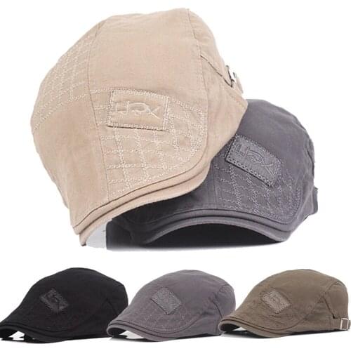 Mens Hat Solid Flat Hat for Man Boy Gatsby Cap Golf Driving Summer Sun Flat Newsboy Caps Beret Driver Hat