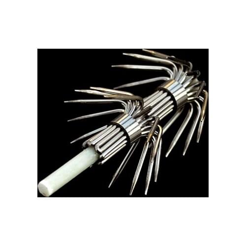 Squid Fishing Hooks 5pcs/lot Stainless Steel Luminous Umbrella Hook Double Umbrella Needle Hooks For Wood Shrimp