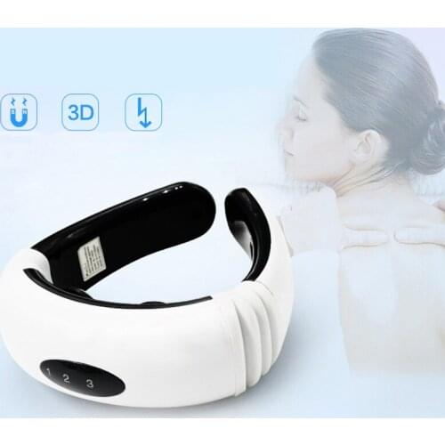 Cervical Vertebra Neck Pain Massager Electric Impulse Magnetic Treatment Physiotherapeutic Therapy Pain Relif Tool High Quality