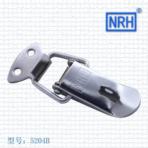 Stainless Steel Metal Buckle Clouds Silver Hardware Cabinet Boxes Spring Loaded Latch Catch Toggle Hasp 5204B-55