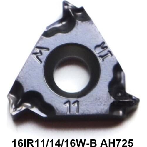 Original 16IR11W-B 16IR14W-B 16IR16W-B AH725 16IR 11W 14W 16W Threading Carbide Inserts Lathe Cutter Turning CNC