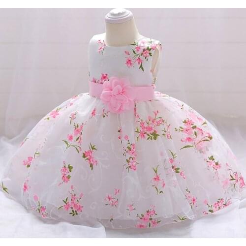 Newborn Dress For Baby Girls Christening 1st Year Birthday Dress Infant Party and Wedding Dress Baby Princess Dress 3 6 9 12 24M