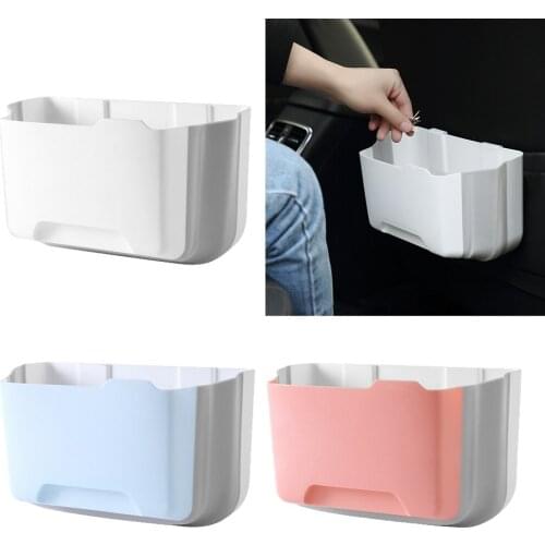 Hanging Trash Can Kitchen Cabinet Door Lid Wall-Mounted Waste Bathroom