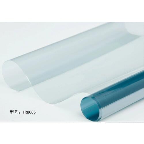 SUNICE Transparency VLT80% Light Blue Nano Ceramic Window Tint Film Building Window Protection 2mil(0.05mm) Anti-UV